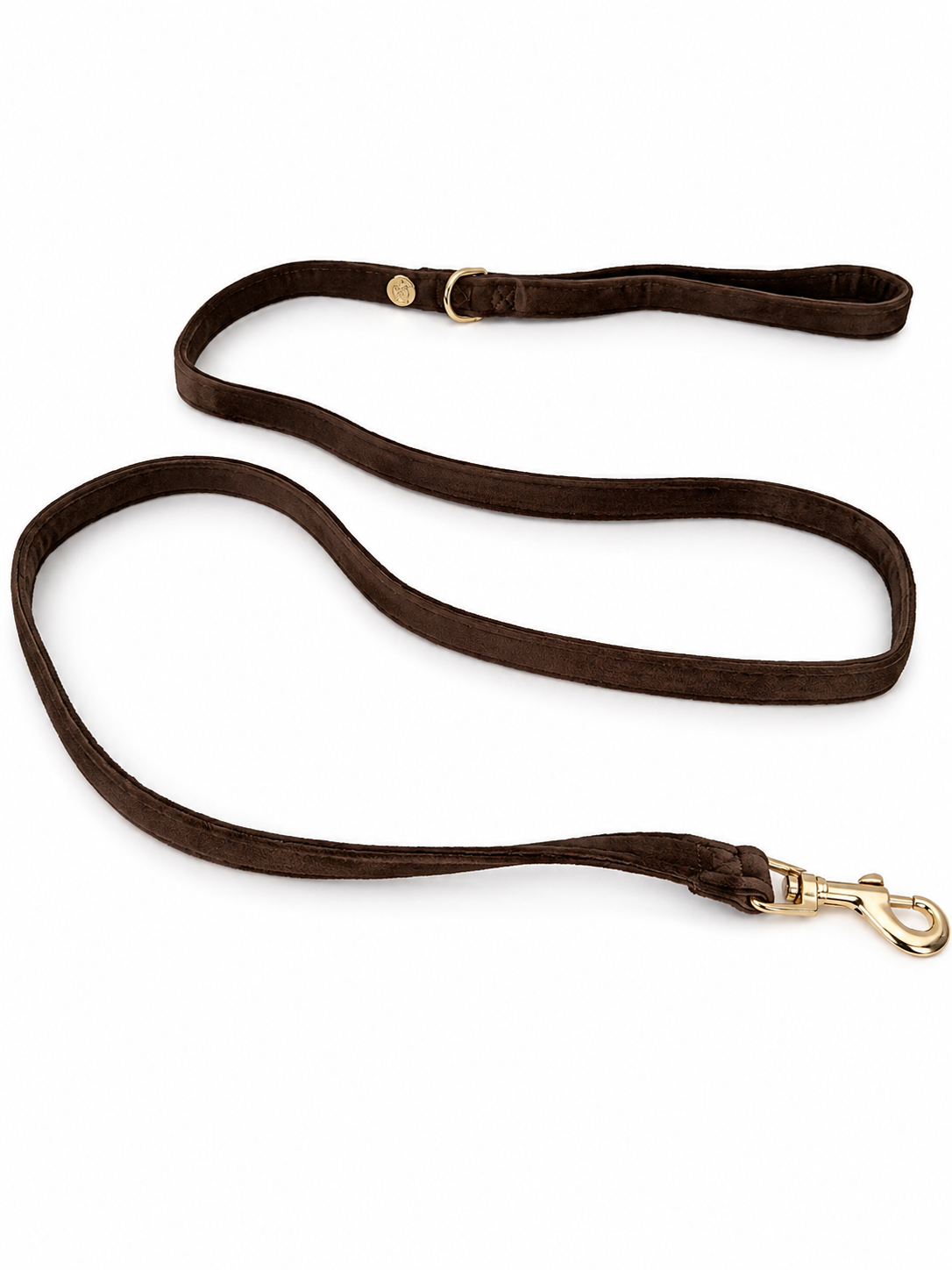 Dog Leash - Velvet - Chocolate Brown